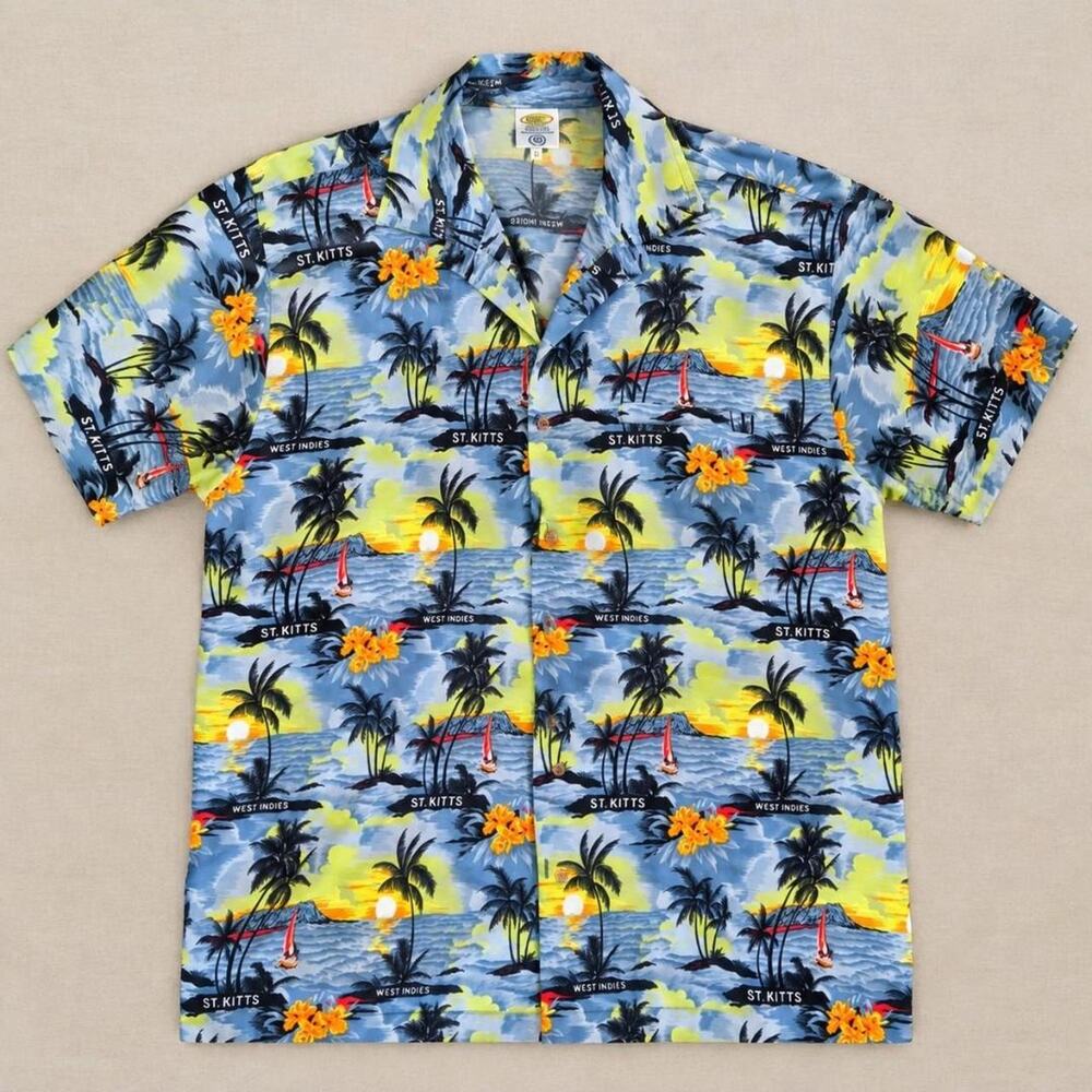 Vintage rima st kitts west indes hawaiian  shirt
